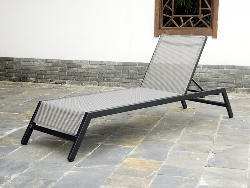 Apartment Hotel Açık Alüminyum Şezlong Güneş Yatağı, Daybed YQ-TB-455