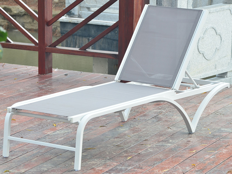 Açık Daybed Recliner Sandalye Örgü Veranda Mobilya, Şezlong, Otel Yüzme Havuzu Lounge YQ-TB-508