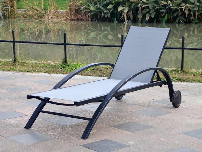 Alüminyum Sling Sun Lounger, Alüminyum Güneş Yatakları YQ-TB-510